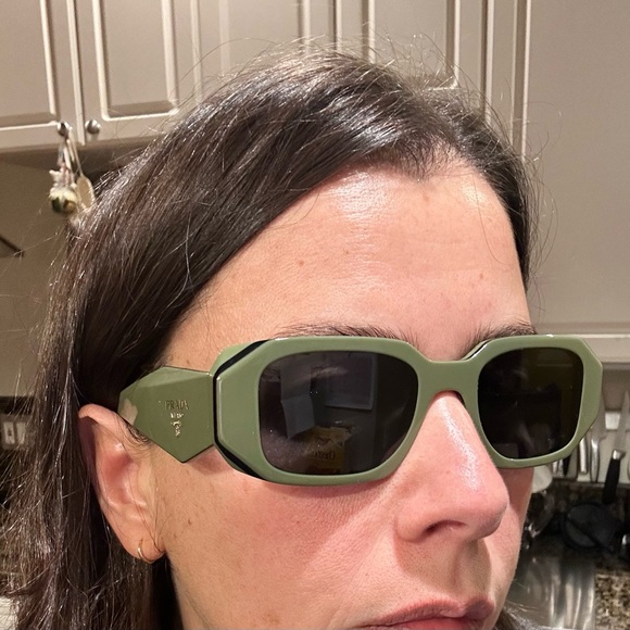 Prada Olive Green Sunglasses with Accessories main image 6